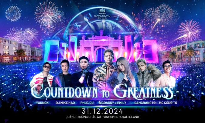 Sự kiện "Countdown to greatness" là món quà tri ân của Vinhomes dành tặng các cư dân "thành phố đảo"